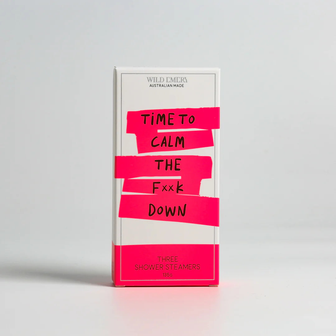 WILD EMERY THREE SHOWER STEAMERS - TIME TO CALM THE FxxK DOWN