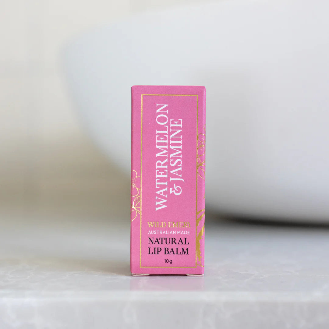 WILD EMERY NATURAL LIP BALM - Watermelon & Jasmine
