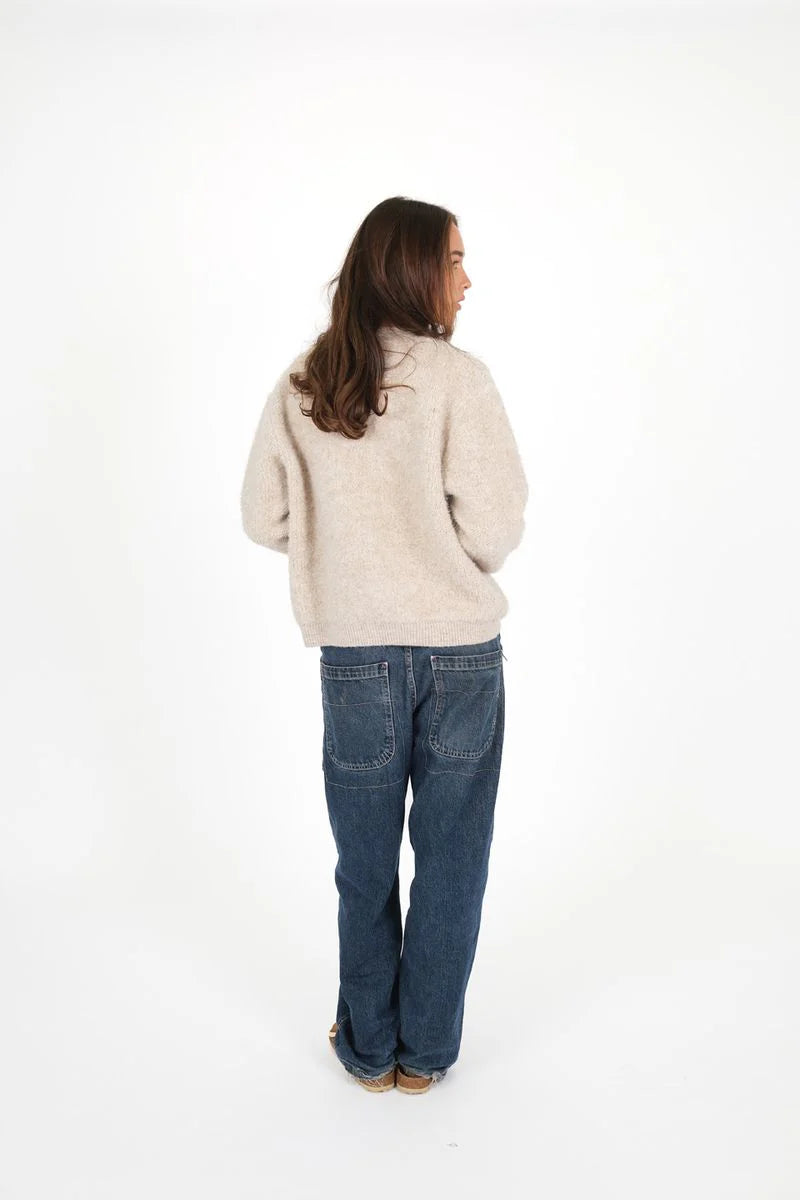 TITCHIE THE BOMBER JACKET - Oatmeal