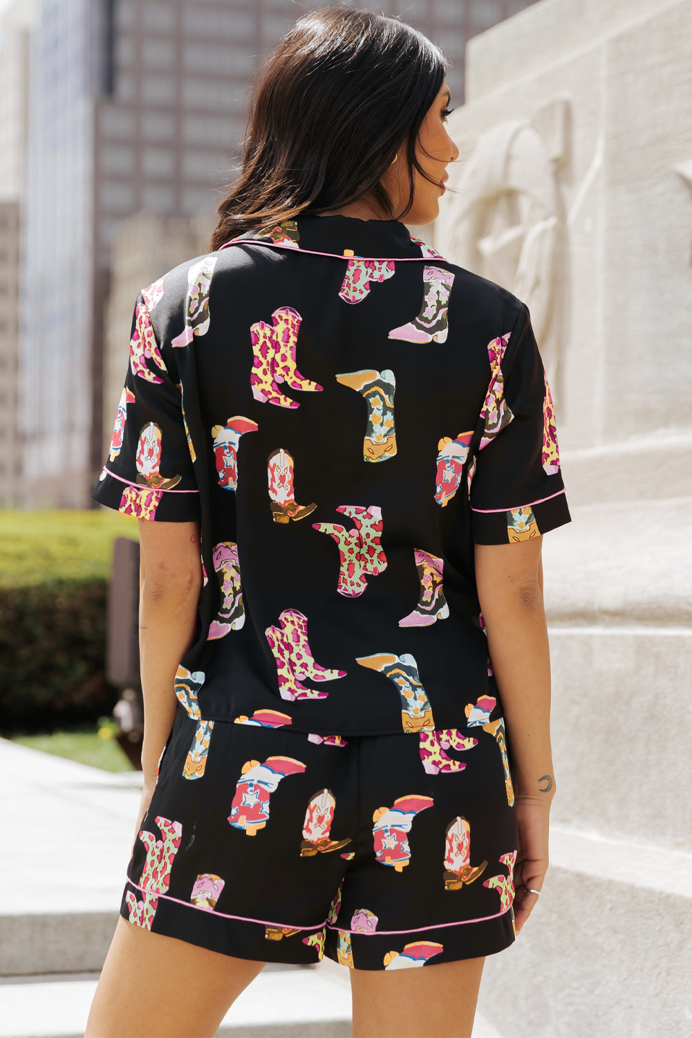 PRICKLE & POLLY Satin Western Boot Pjs