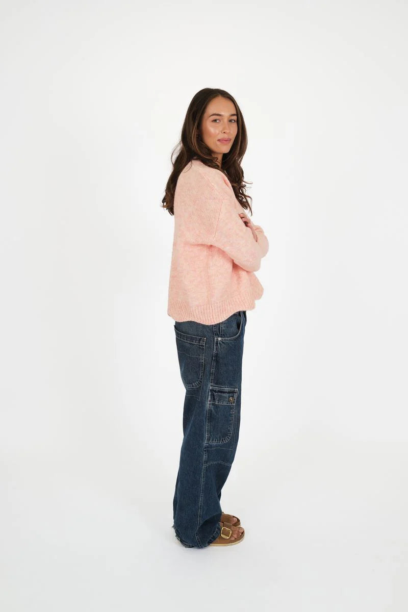 TITCHIE SCALLOP JUMPER - Peach