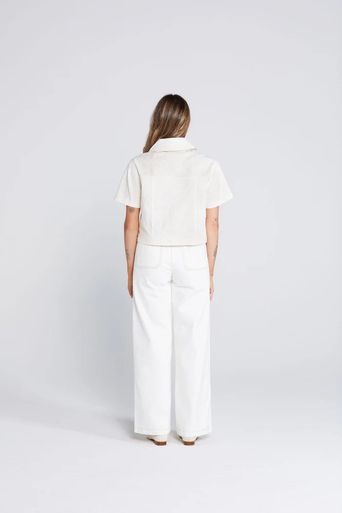 THING THING ZEPHRYA TOP - Creamy Daisy