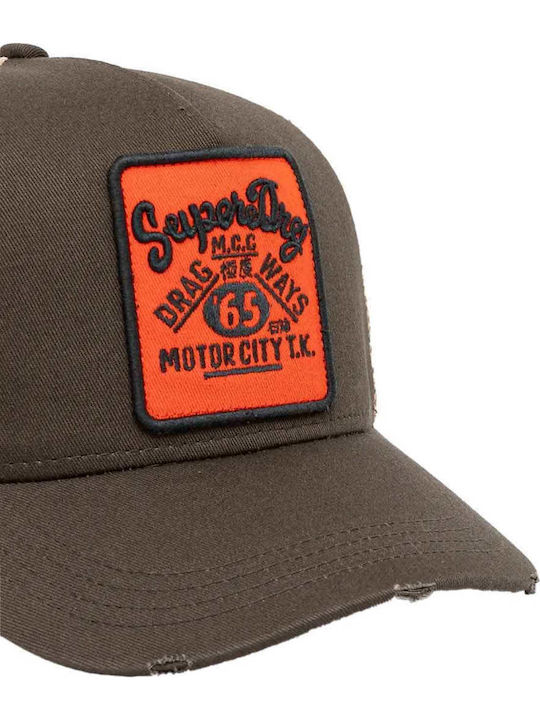 SUPERDRY - MESH TRUCKER CAP - Fatigue Green