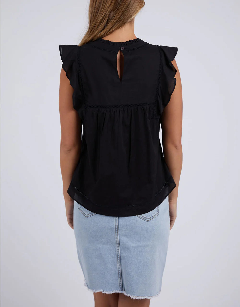 FOXWOOD FREYA TOP - BLACK