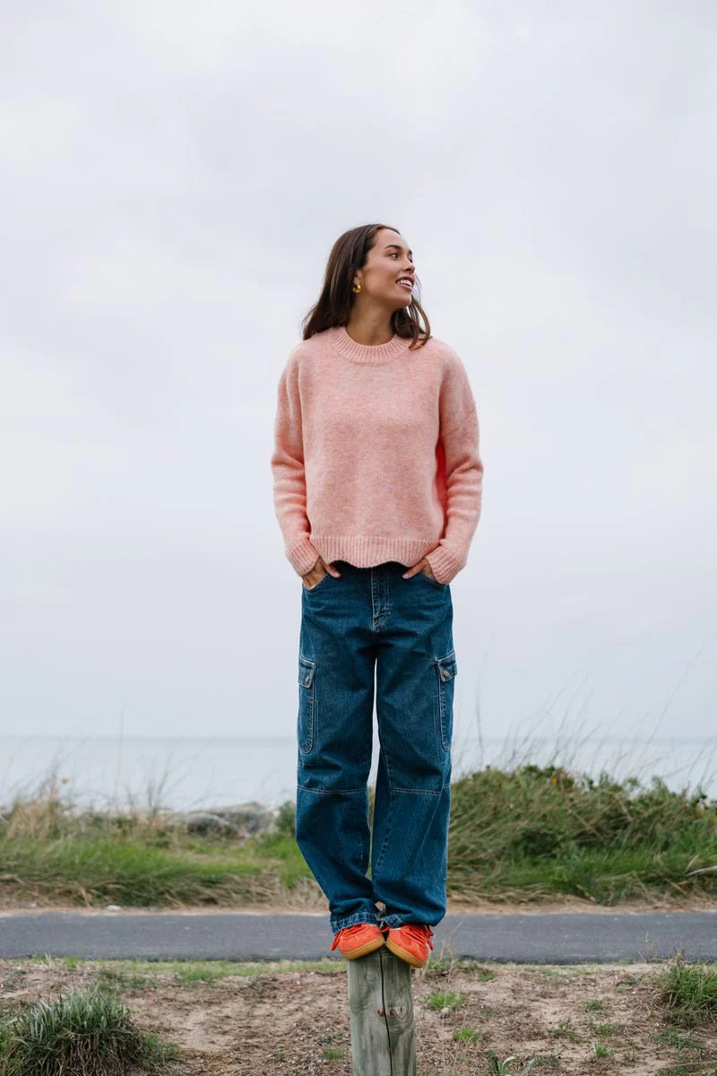 TITCHIE SCALLOP JUMPER - Peach
