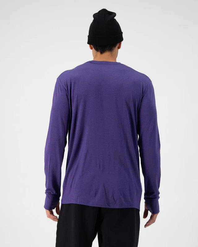 MONS ROYALE - Yotei Merino Classic Long Sleeve - VIOLET