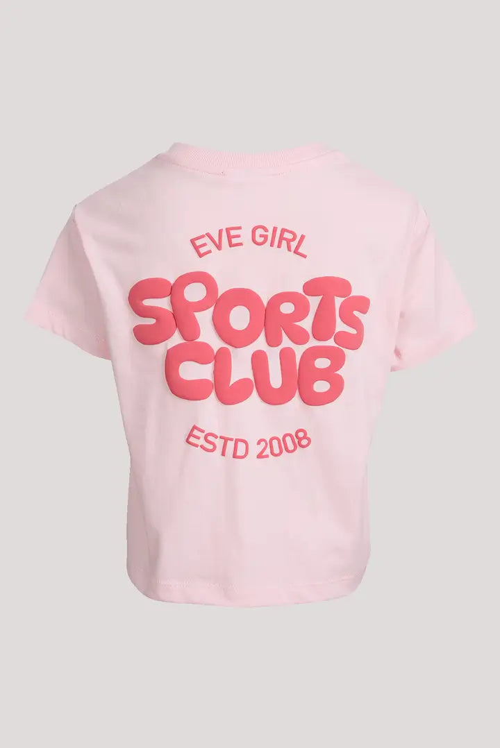 EVE GIRL SPORTS CLUB TEE - Pale Pink