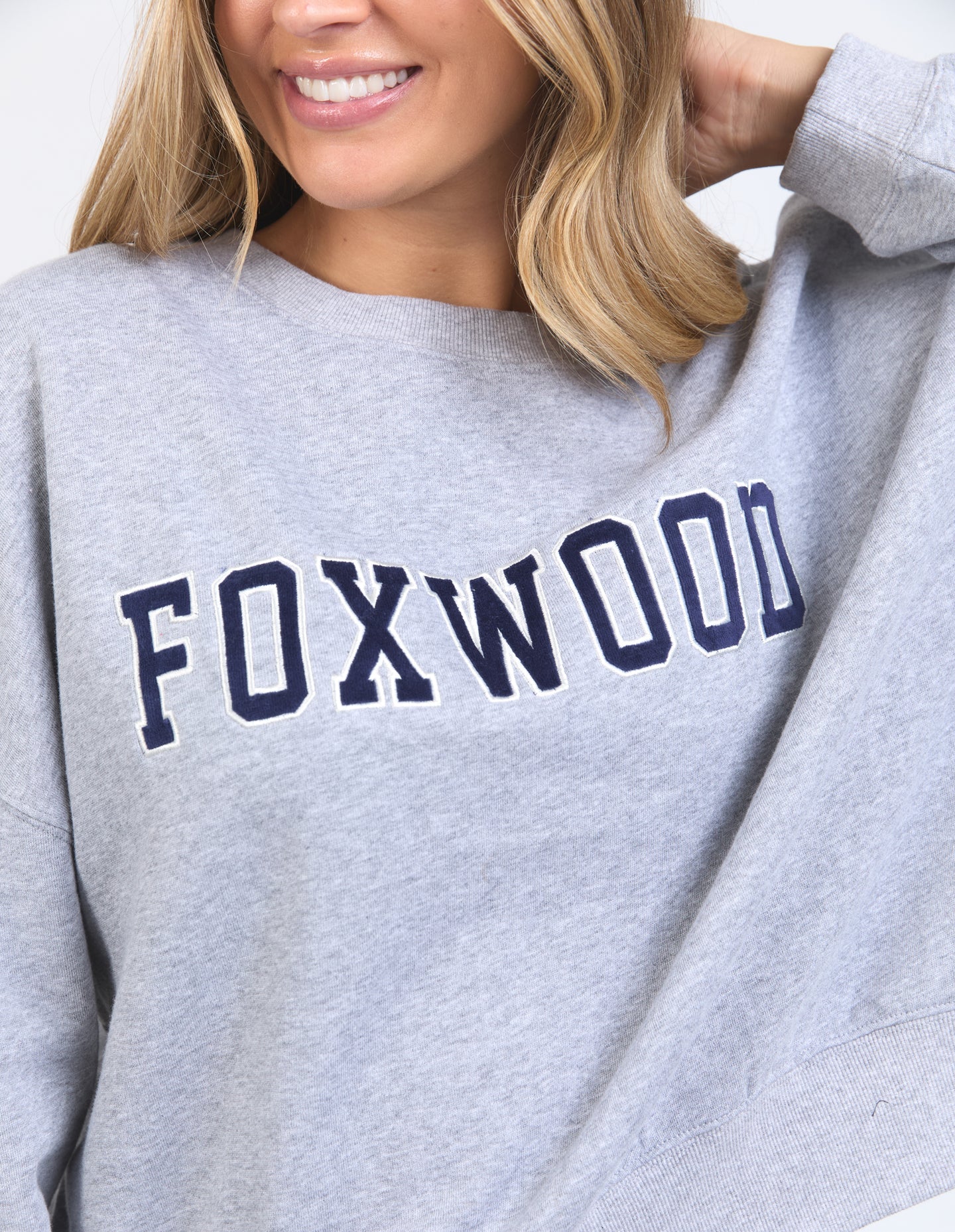 FOXWOOD SUNDAY CREW - Grey Marle