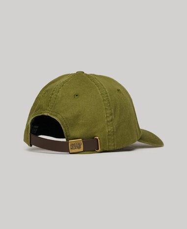 SUPERDRY VINTAGE EMBROIDERY CAP - Olive Khaki
