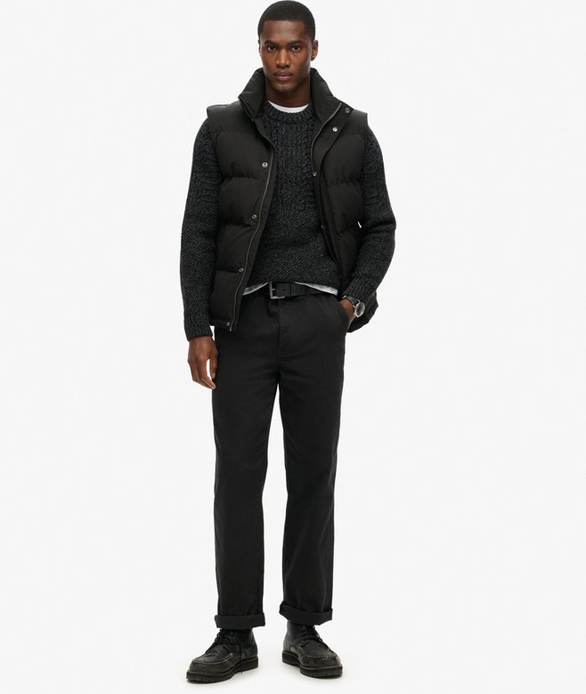 SUPERDRY NON HOODED EVEREST GILET - Black
