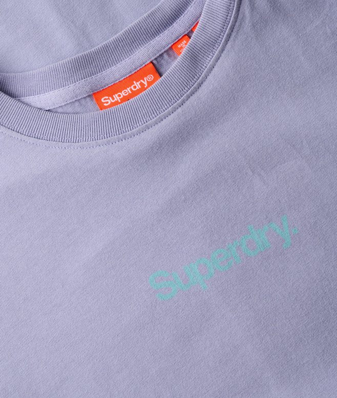 SUPERDRY CORE LOGO CITY TEE - City Purple