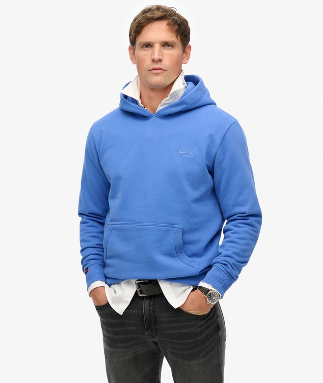 SUPERDRY ESSENTIAL LOGO HOODIE - Chambray Blue