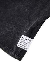 EVE GIRL HADLEY POCKET TEE - WASHED BLACK