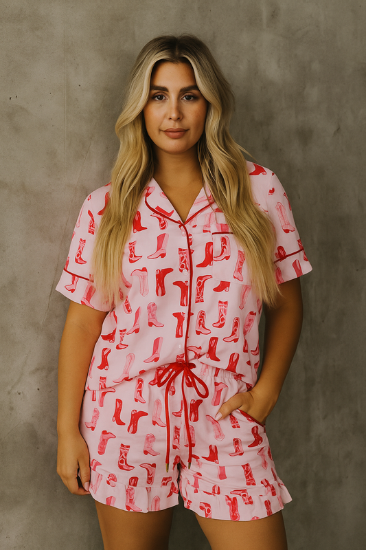 PRICKLE & POLLY - Pink Cowboy Pj