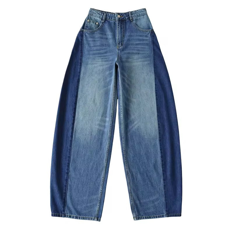 PRICKLE & POLLY - Two tone Barrel Jeans