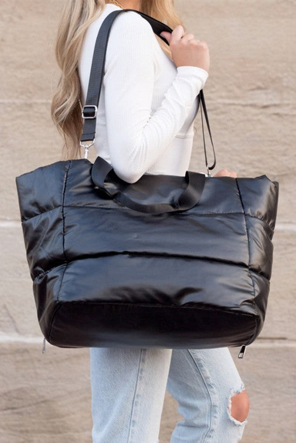 PRICKLE & POLLY PUFFER TOTE BAG