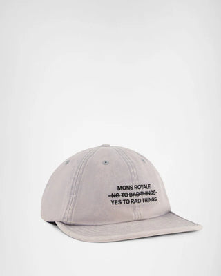 MONS ROYALE CAP - ROAM 6 PANEL CAP - Storm Grey