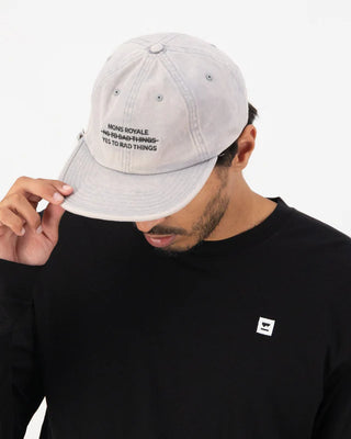 MONS ROYALE CAP - ROAM 6 PANEL CAP - Storm Grey