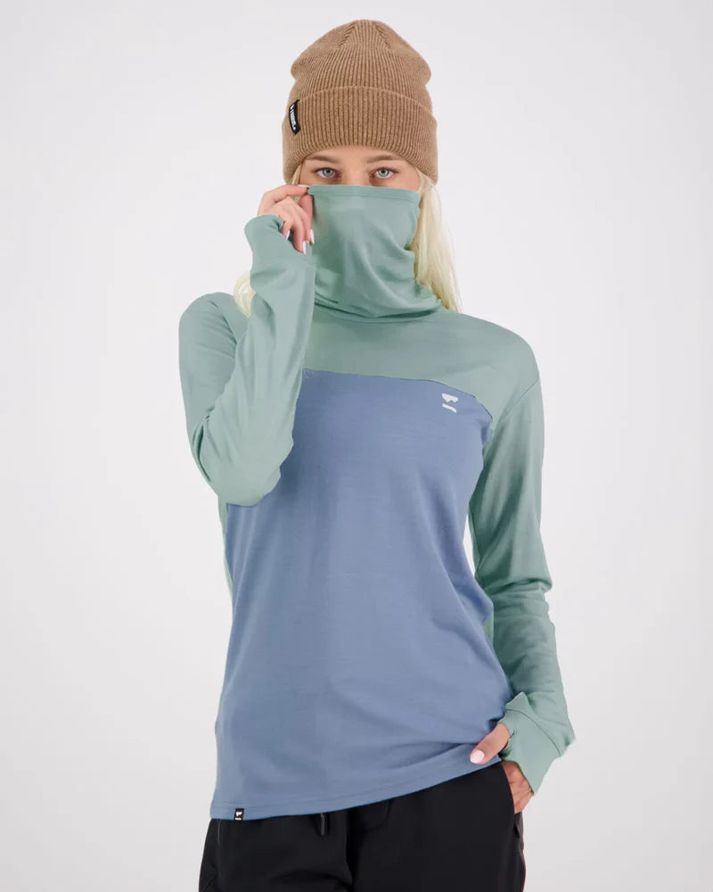 MONS ROYALE WOMENS YOTEI BF HIGH NECK -