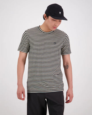 MONS ROYALE - Mens Icon Merino Classic T-Shirt - STRIPE
