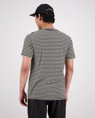 MONS ROYALE - Mens Icon Merino Classic T-Shirt - STRIPE