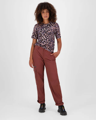 MONS ROYALE ICON WOMENS TEE - Rock Leopard