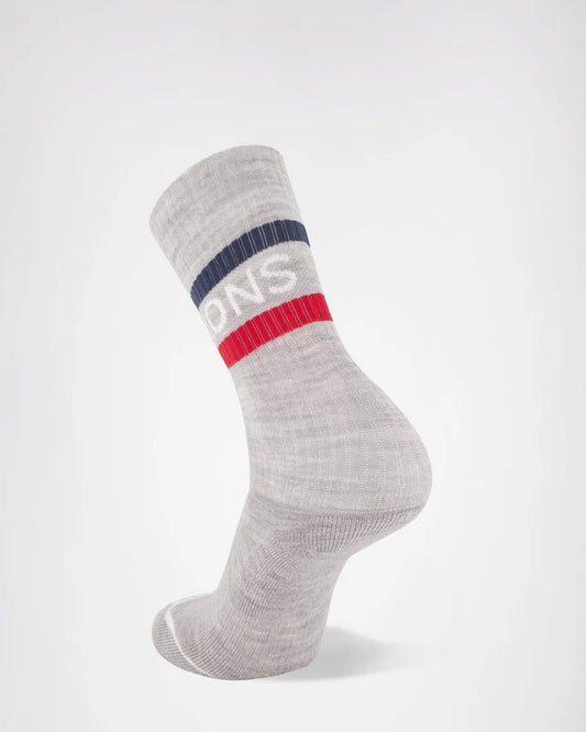 MONS ROYALE SOCKS - SIGNATURE CREW - College Grey