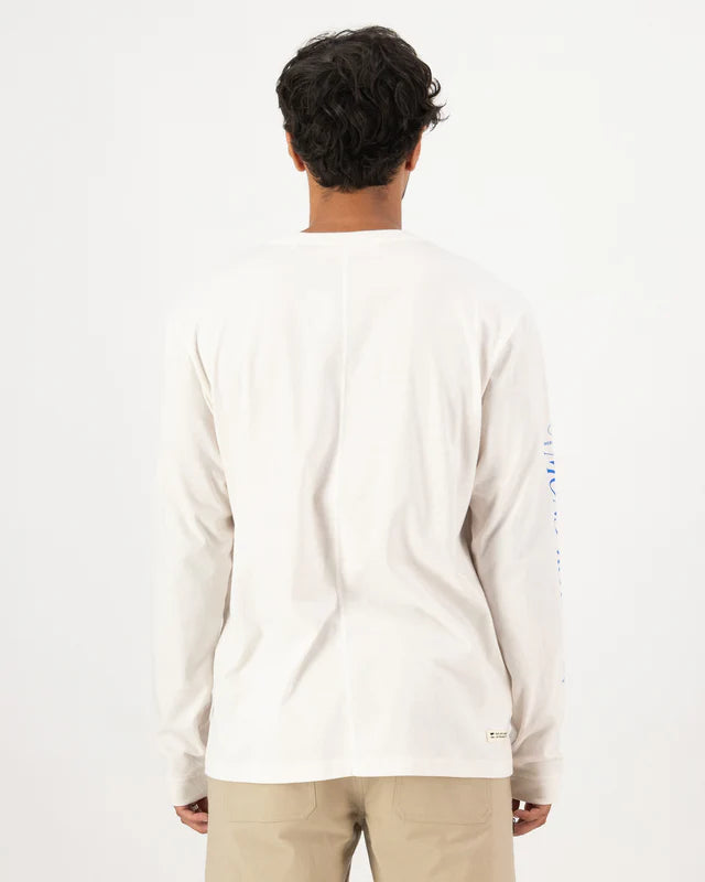 MONS ROYALE MENS YONDER LONG SLEEVE - Vintage White