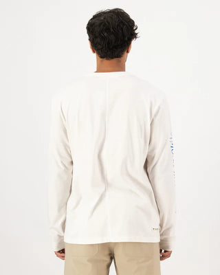 MONS ROYALE MENS YONDER LONG SLEEVE - Vintage White