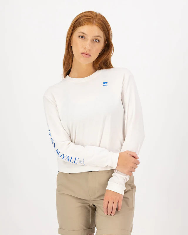 MONS ROYALE WOMENS YONDER LONG SLEEVE - Vintage White