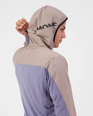 MONS ROYALE - MENS DIVERSION WIND JACKET - Blue Granite