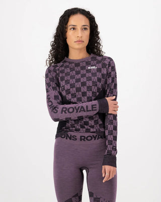 MONS ROYALE - ASCENDER - Mauve / Black