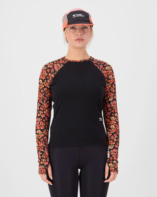 MONS ROYALE BELLA WOMENS LONG SLEEVE - Ditzy Camo / Black