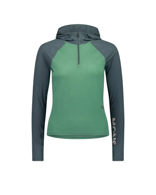 MONS ROYALE BELLA TECH WOMENS HOODIE - : Deep Jade / Dark Cypress
