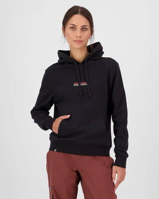 MONS ROYAL INVERSION MERINO WOMENS HOODIE - Black