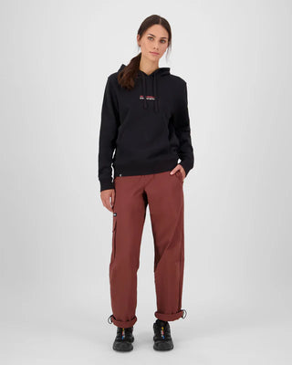 MONS ROYAL INVERSION MERINO WOMENS HOODIE - Black