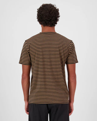 MONS ROYALE ICON MENS T-SHIRT - Mr Stripe Toffee