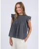 FOXWOOD ADELYN TOP - Charcoal