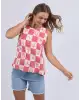 FOXWOOD BIARITTZ TOP - Crimson Print