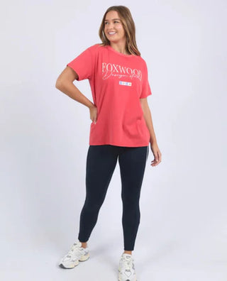FOXWOOD FLIGHT TEE - Red