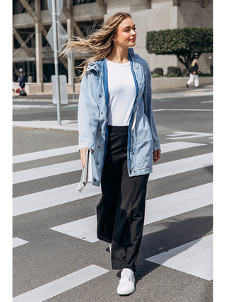 FOXWOOD KINGSTON LONGLINE ANORAK - Light Blue