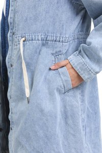 FOXWOOD KINGSTON LONGLINE ANORAK - Light Blue