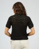 SILENT THEORY NINA CROCHET TOP - Black