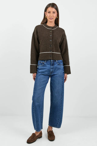 STORIES BE TOLD - HABITUAL CARDIGAN - Chocolate