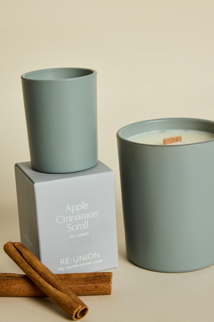 REUNION - Apple Cinnamon Scroll 60g Soy Candle