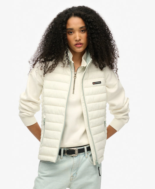 FUJI LITE PADDED GILET - OFF GREY - SUPERDRY