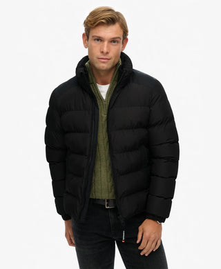 SUPERDRY - SPORTS PUFFER JACKET - Black
