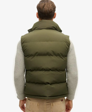 SUPERDRY HOODED EVEREST GILET - Goods Olive Green