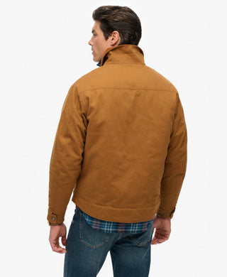 SUPERDRY - COTTON CANVAS RANCH JACKET - Tobacco Brown