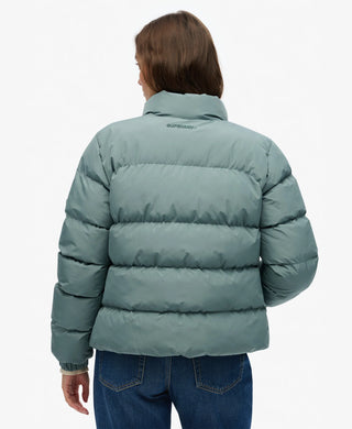 SUPERDRY - NON HOODED SPORTS PUFFER JACKET - Goblin Blue
